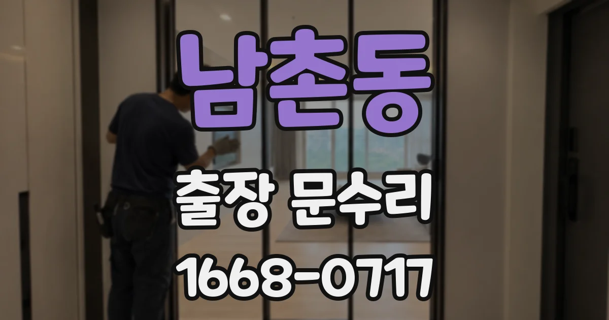 남촌동 출장 문수리