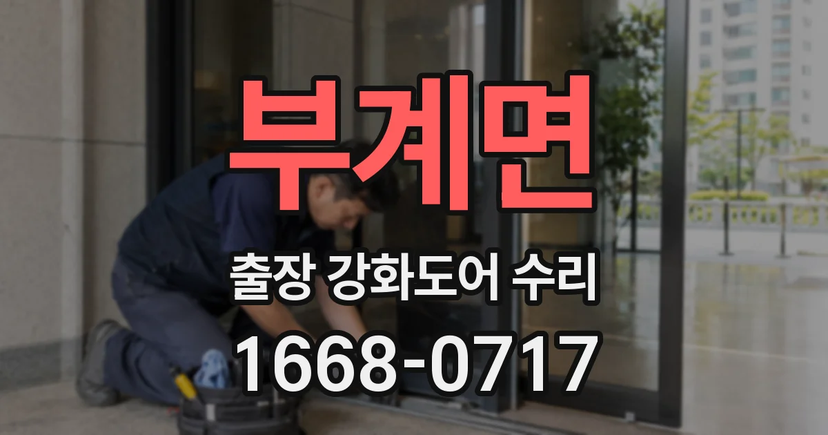 부계면 출장 강화도어 수리