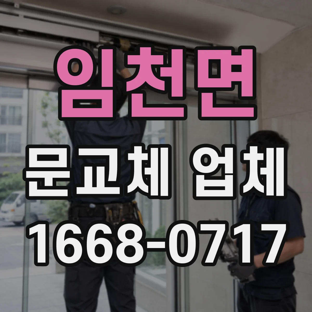 임천면 문교체 업체