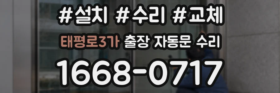 태평로3가 출장 자동문 수리
