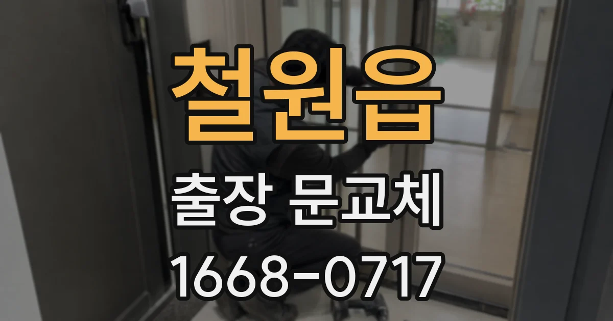 철원읍 출장 문교체