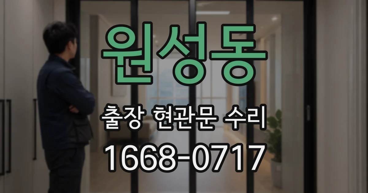 원성동 출장 현관문 수리