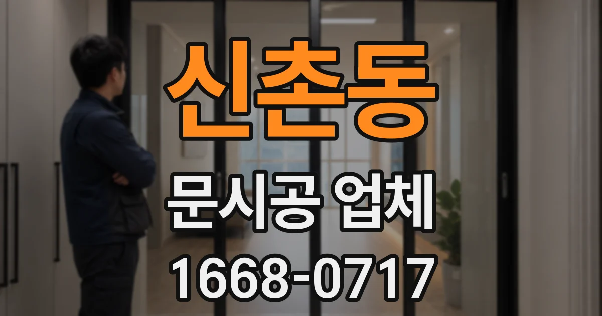 신촌동 문시공 업체