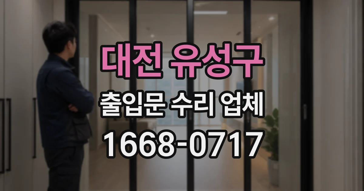 대전 유성구 출입문 수리 업체