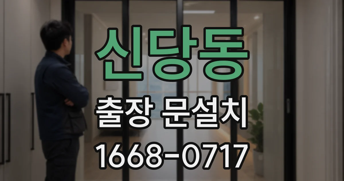 신당동 출장 문설치