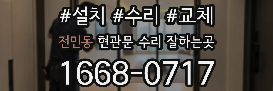 전민동 현관문 수리 잘하는곳