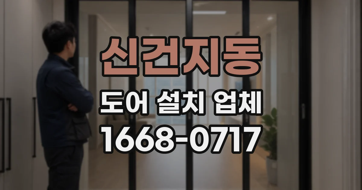 신건지동 도어 설치 업체