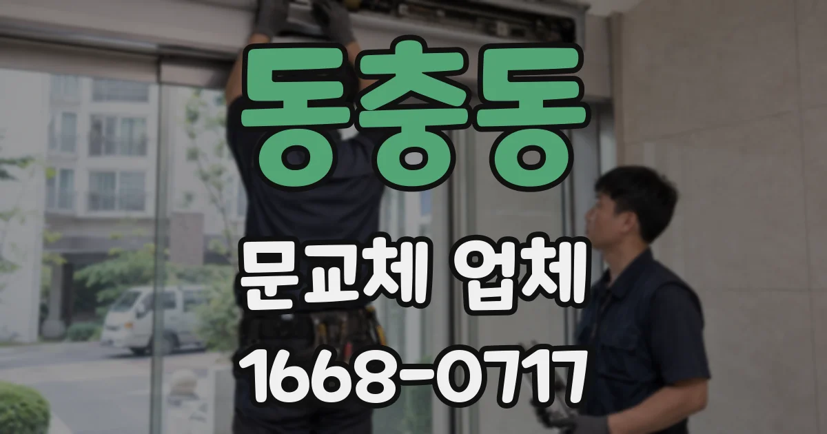 동충동 문교체 업체
