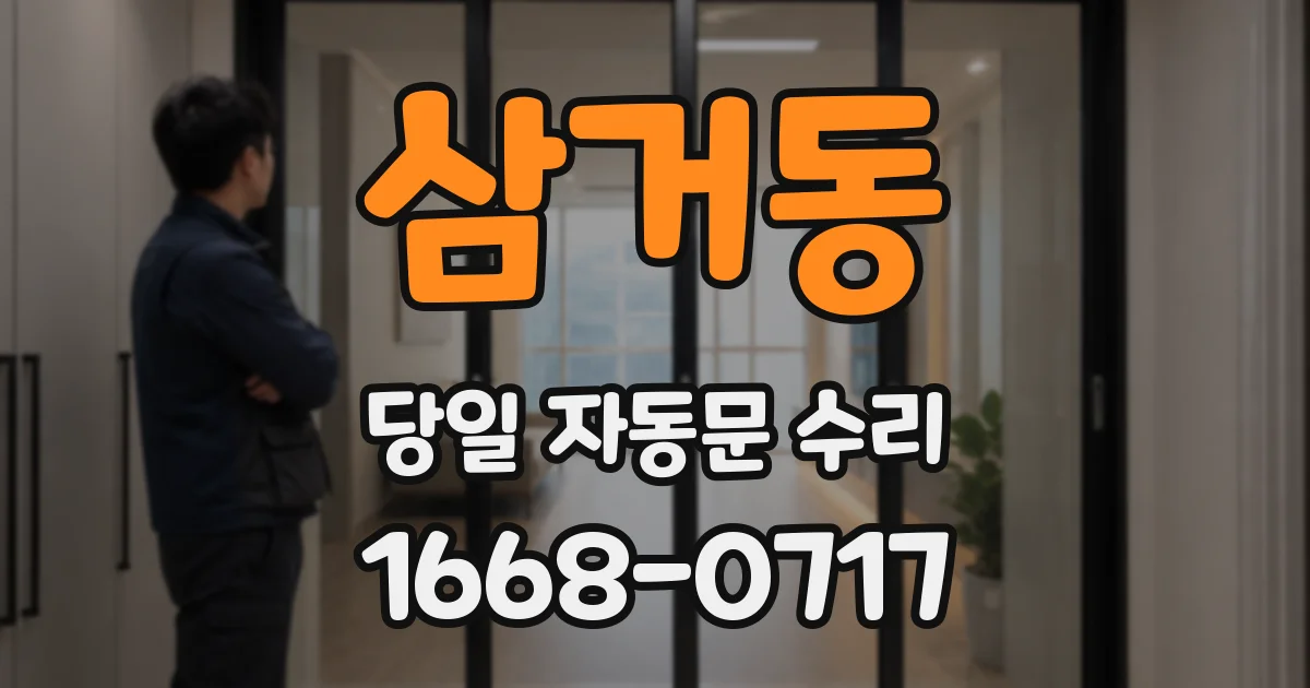 삼거동 당일 자동문 수리