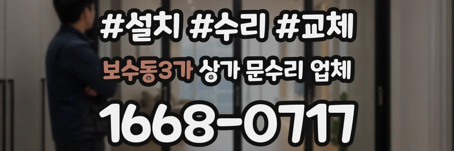 보수동3가 상가 문수리 업체