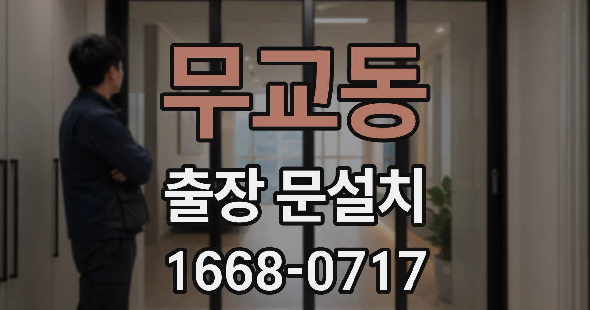 무교동 출장 문설치