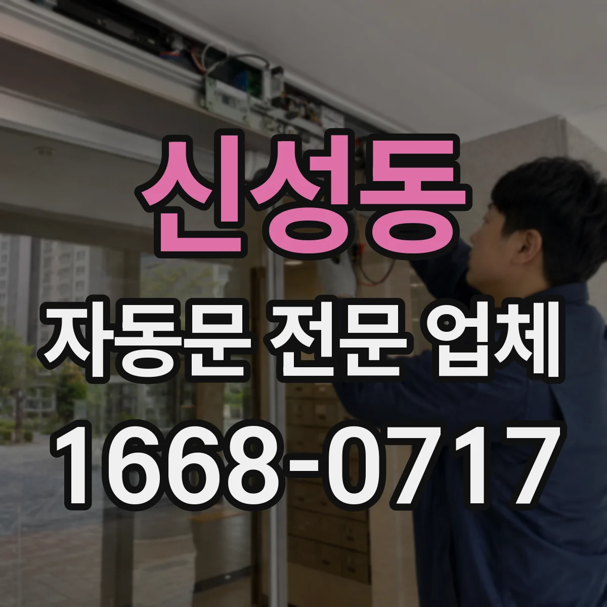 신성동 자동문 전문 업체