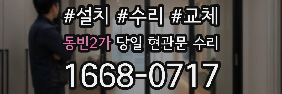 동빈2가 당일 현관문 수리