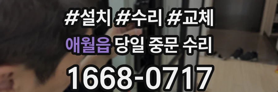 애월읍 당일 중문 수리