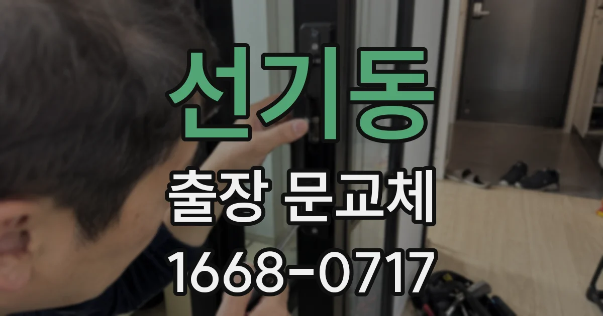 선기동 출장 문교체