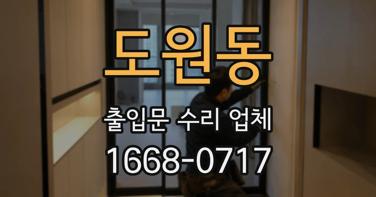 도원동 출입문 수리 업체
