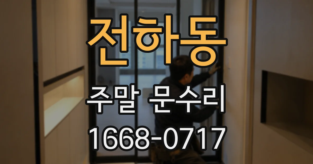 전하동 주말 문수리