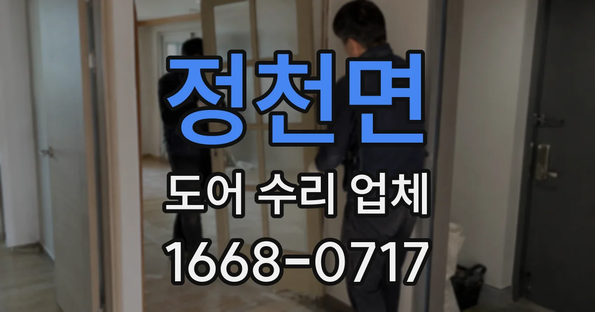 정천면 도어 수리 업체