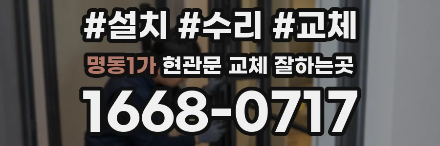 명동1가 현관문 교체 잘하는곳