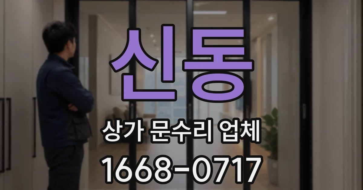 신동 상가 문수리 업체