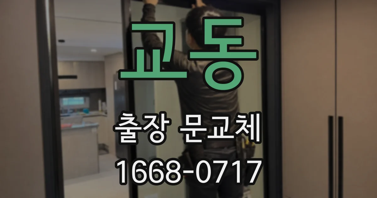교동 출장 문교체