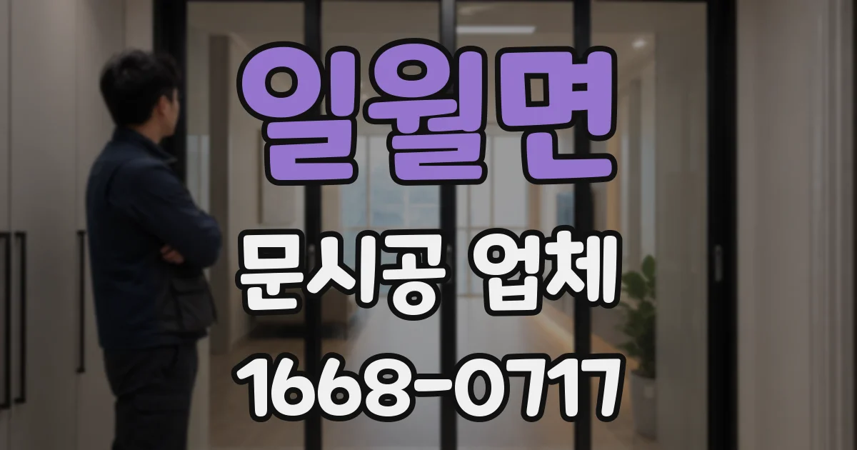 일월면 문시공 업체