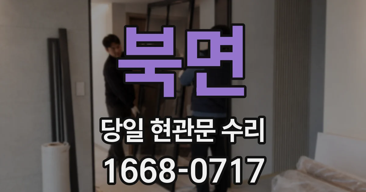 북면 당일 현관문 수리