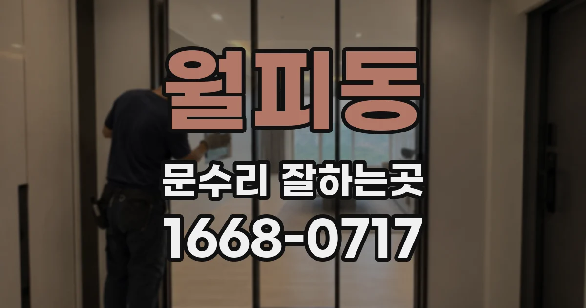 월피동 문수리 잘하는곳