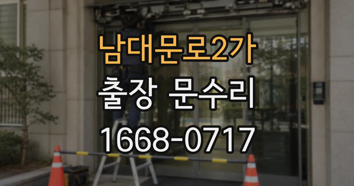 남대문로2가 출장 문수리
