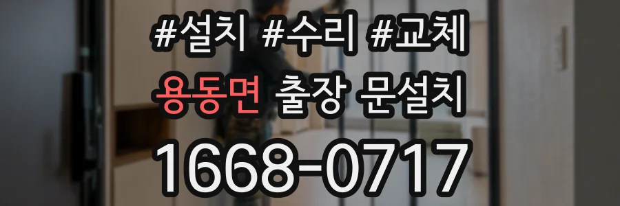 용동면 출장 문설치