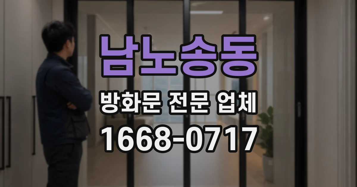 남노송동 방화문 전문 업체