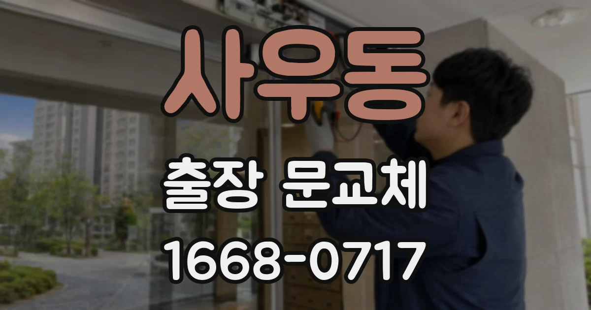 사우동 출장 문교체