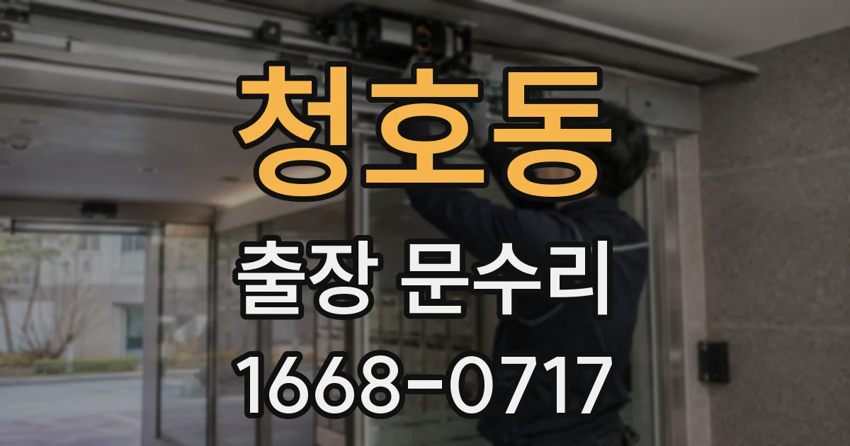 청호동 출장 문수리