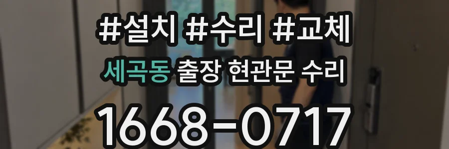 세곡동 출장 현관문 수리