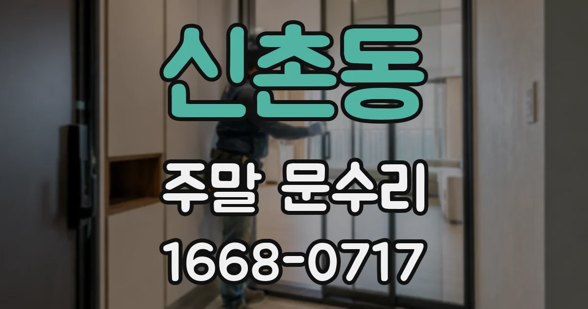 신촌동 주말 문수리