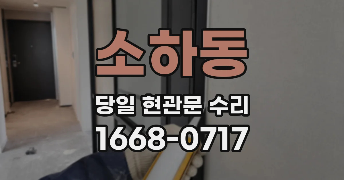 소하동 당일 현관문 수리