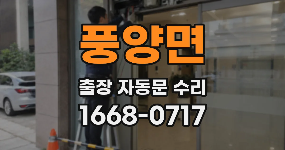 풍양면 출장 자동문 수리