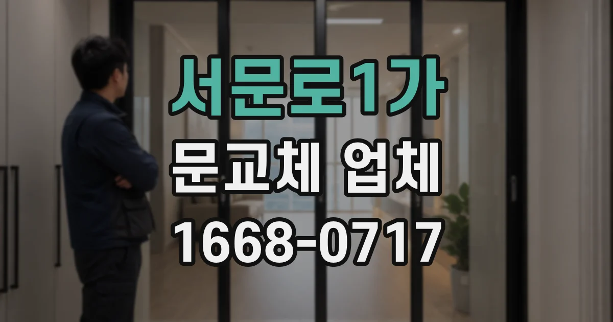 서문로1가 문교체 업체