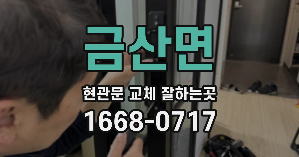 금산면 현관문 교체 잘하는곳