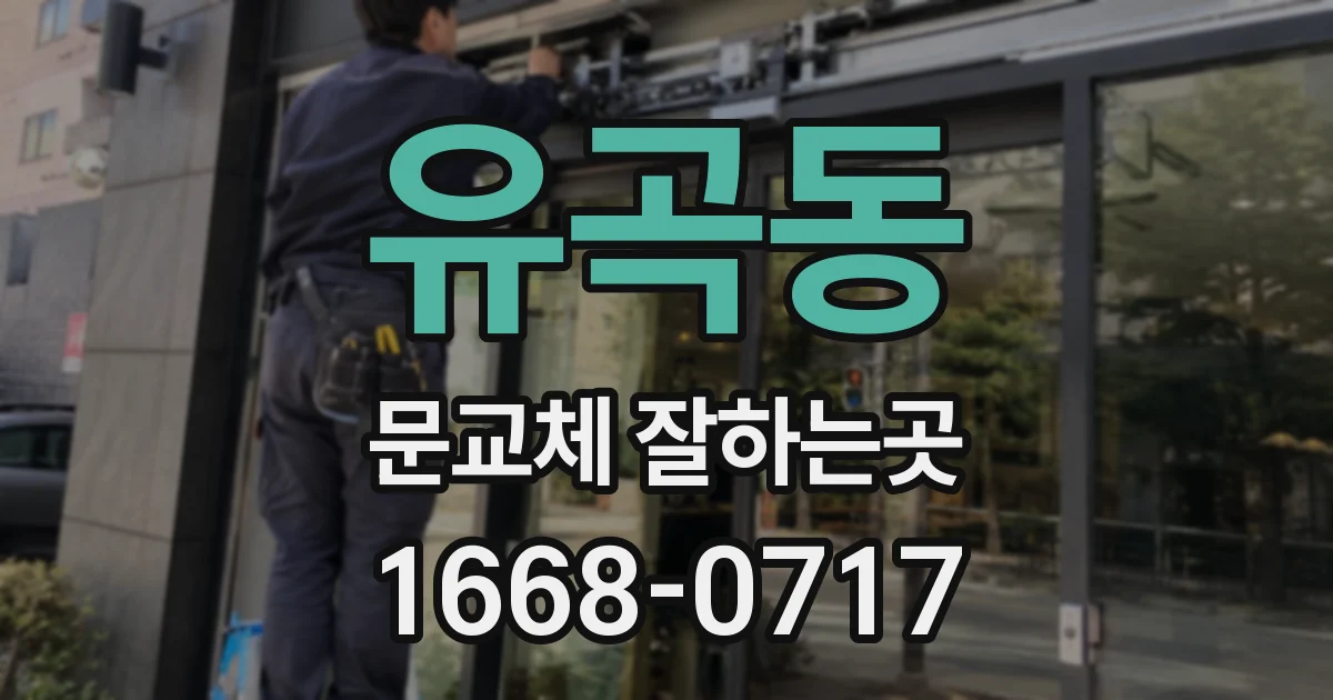 유곡동 문교체 잘하는곳