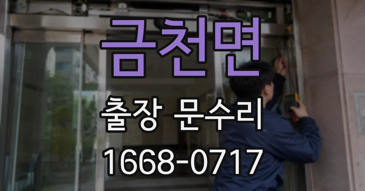 금천면 출장 문수리
