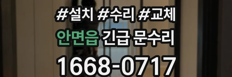 안면읍 긴급 문수리