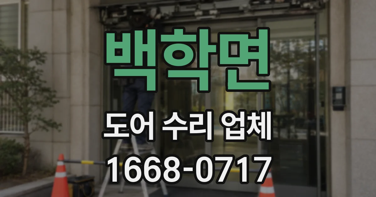 백학면 도어 수리 업체