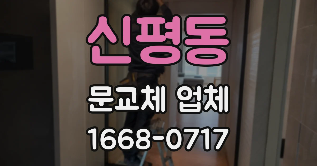 신평동 문교체 업체