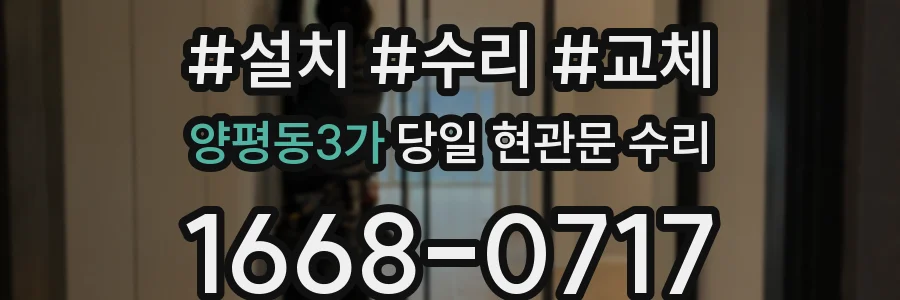 양평동3가 당일 현관문 수리