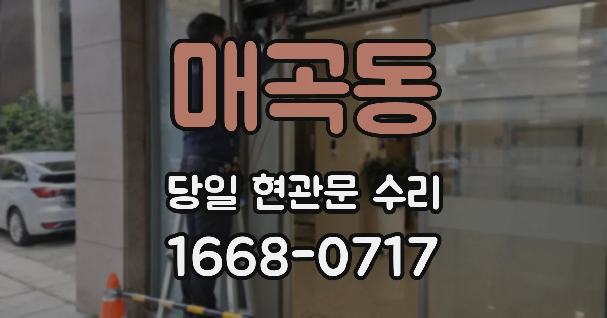 매곡동 당일 현관문 수리