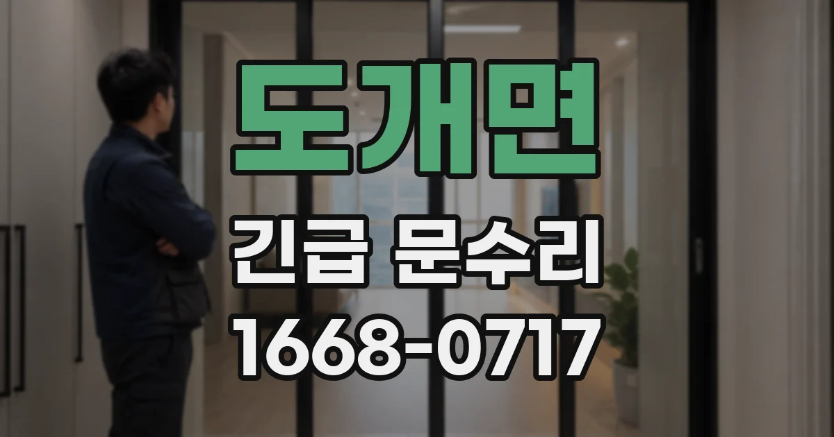 도개면 긴급 문수리