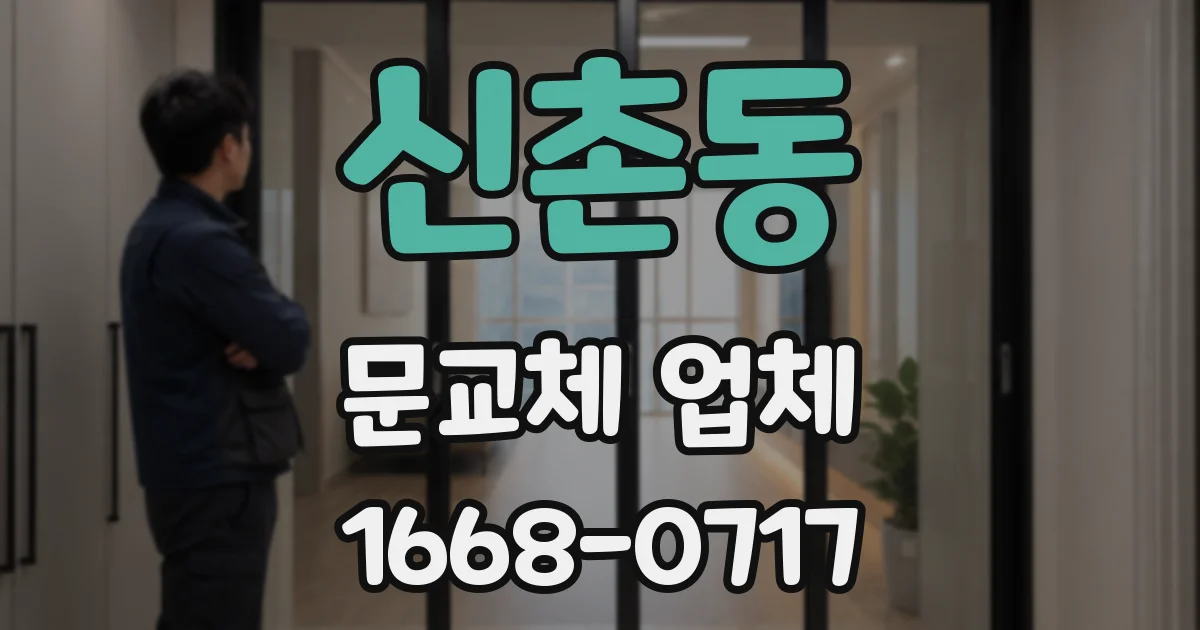 신촌동 문교체 업체