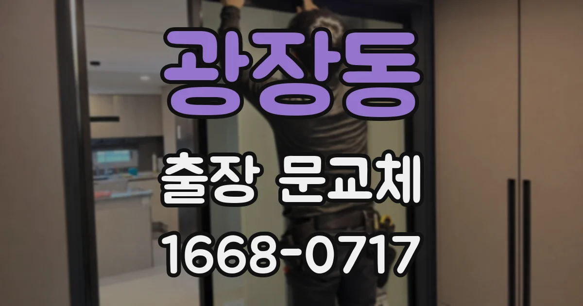 광장동 출장 문교체