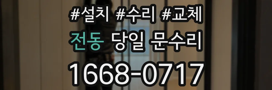 전동 당일 문수리